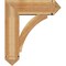 Ekena Millwork Thorton Arts and Crafts Rough Sawn Bracket w/ Offset Brace, Western Red Cedar, 8"W x 24"D x 28"H BKT0806X24X28THR03RWR - alternate 4